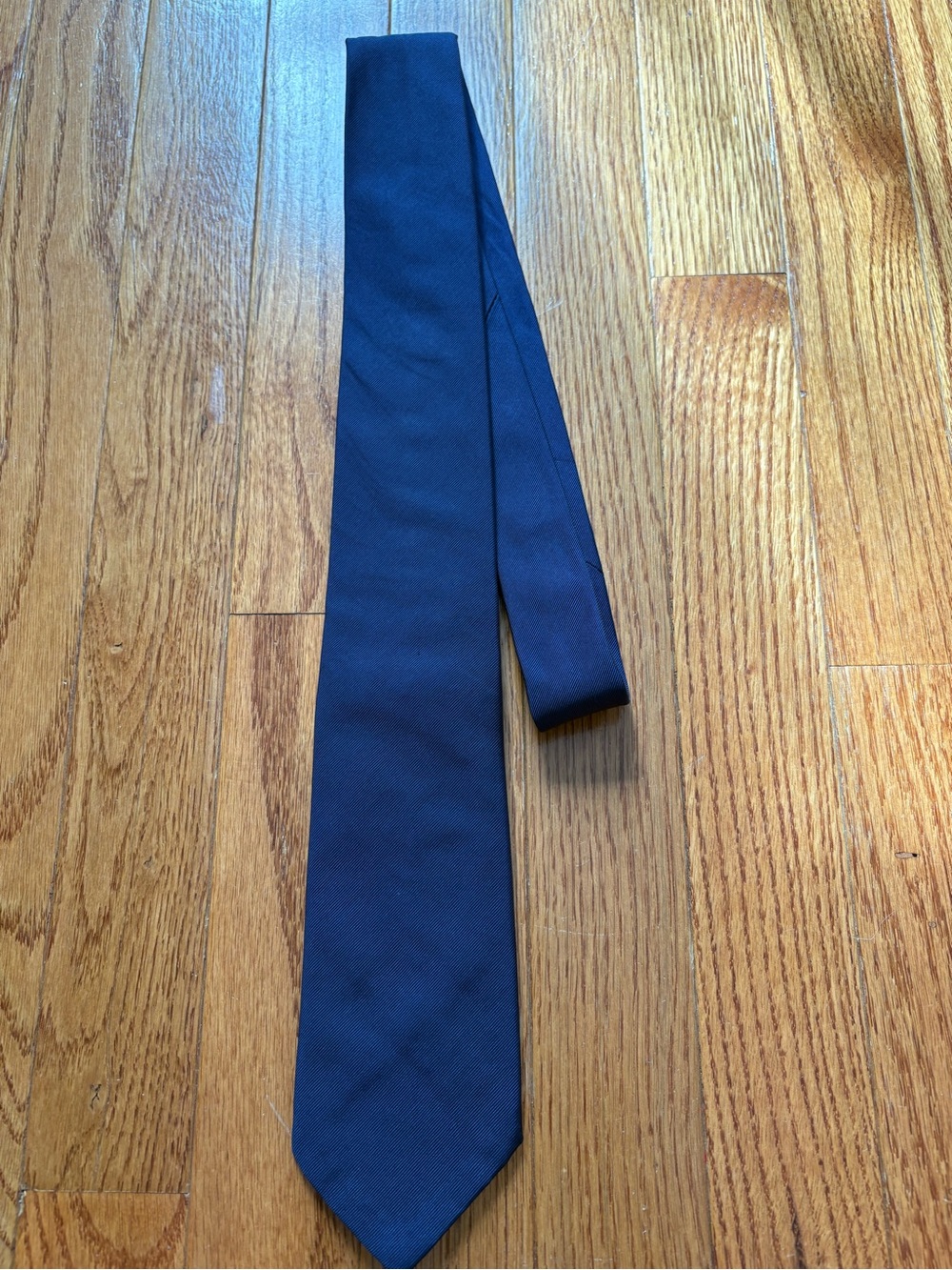 Todd Snyder Men’s Silk Cotton Tie Navy Blue Made in Italy